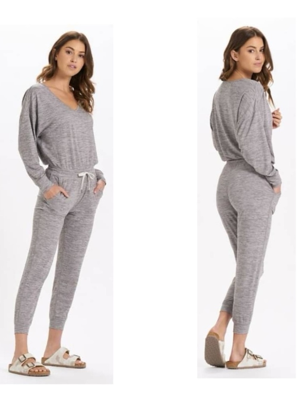Vuori Lux Long-Sleeve V Neck Jumpsuit - Picture 9 of 9